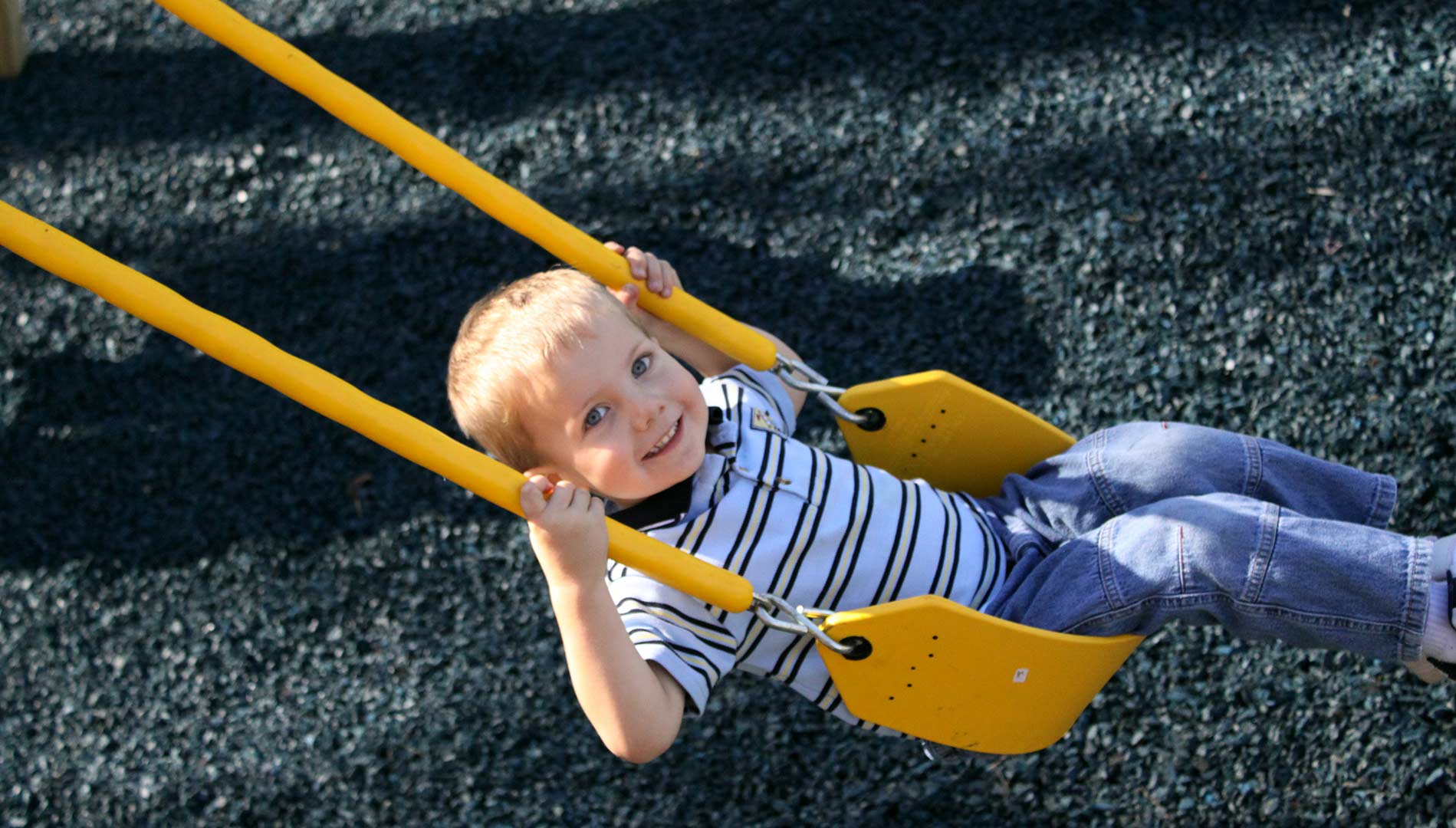Playmor Sling Swing Accessory With Boy Yellow