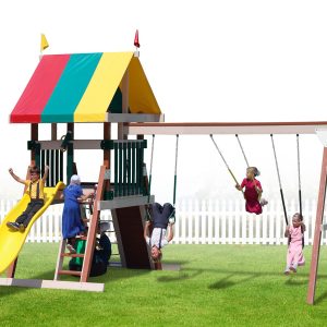 PlayMor Friendly Retreat Swing Set With Kids