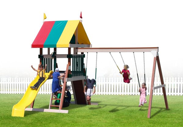 PlayMor Friendly Retreat Swing Set With Kids