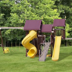 PlayMor Poly Nesting Retreat Swing Set