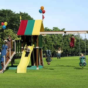 PlayMor Poly Golden Retreat Swing Set