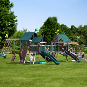 PlayMor Happy Hour Play Place Swing Set With Kids